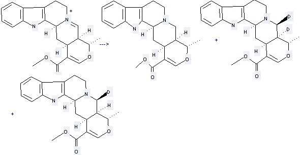 The Tetrahydroalstonine can be obtained by 11-Methoxycarbonyl-8-methyl-5, 6, 7α, 8, 11α, 12, 12α, 13-octahydro-9-oxa-13-aza-6a-azonia-indeno[2, 1-a]anthracene.